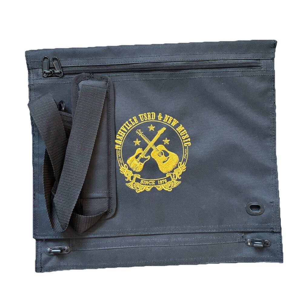 Nashville New And Used Music Embroidered Tote Record Book Bag